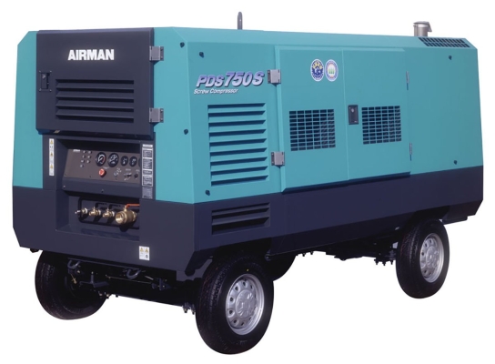 Used/Reconditioned Airman PDS750S Diesel Portable Air Compressor 750cfm 150psi