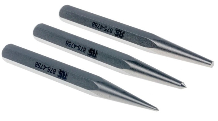 875-4758 - RS PRO 3 piece Centre Punch Set