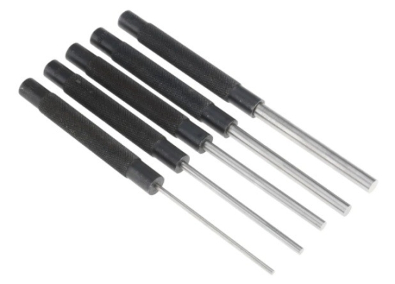 381-4919 - RS PRO 5 piece Parallel Pin Punch Set