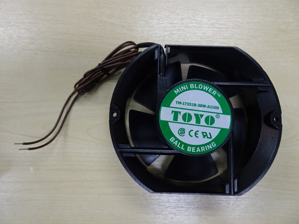 TOYO COOLING FAN TM-172S1B-38W-A110D (110V) (6") (235 CFM) (REPLACEMENT FOR : FP-108EX-A110)