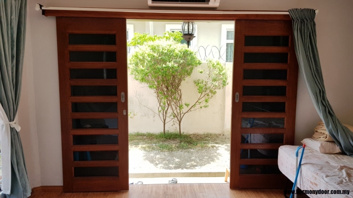 Custom Solid Wooden Sliding Doors Ampang Selangor 