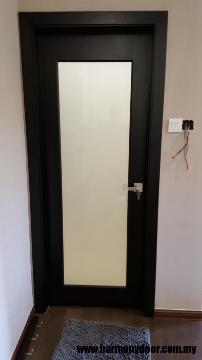 Custom Solid Wooden Glaze Door Design Sample Selangor