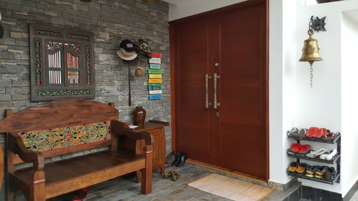 Kuala Lumpur Installation Completed Solid Wood Double Door Sample