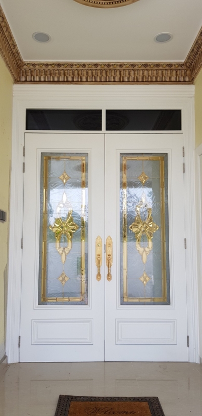 Kuala Lumpur Installation Completed Solid Wood Double Door Sample