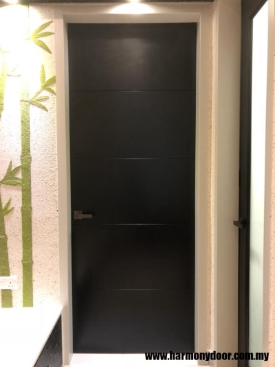 Kuala Lumpur Installation Completed Solid Wood Single Leaf Door Sample