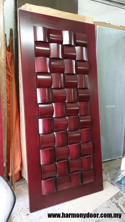 Kuala Lumpur Installation Completed Solid Wood Single Leaf Door Sample