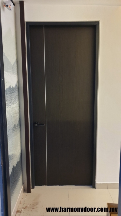 Kuala Lumpur Installation Completed Solid Wood Single Leaf Door Sample