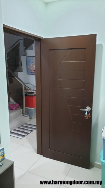 Kuala Lumpur Installation Completed Solid Wood Single Leaf Door Sample