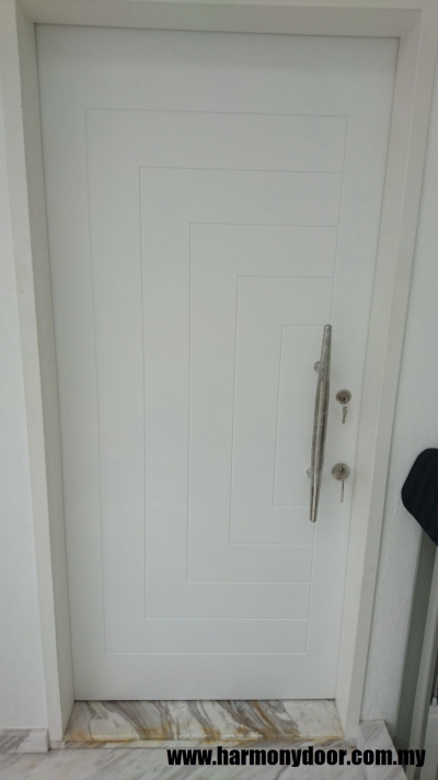 Kuala Lumpur Installation Completed Solid Wood Single Leaf Door Sample