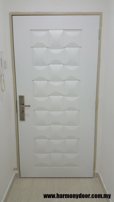 Kuala Lumpur Installation Completed Solid Wood Single Leaf Door Sample