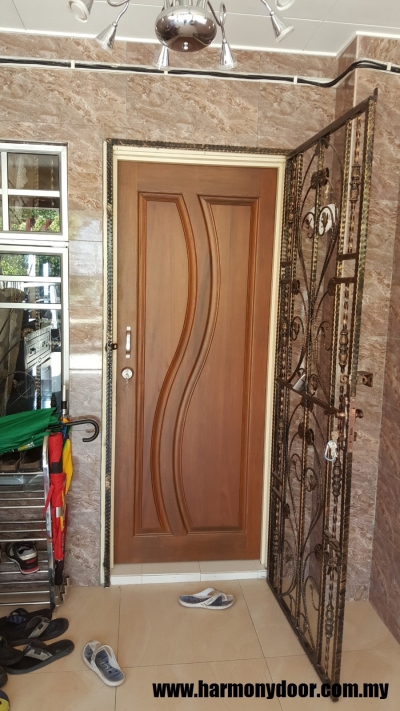 Kuala Lumpur Installation Completed Solid Wood Single Leaf Door Sample