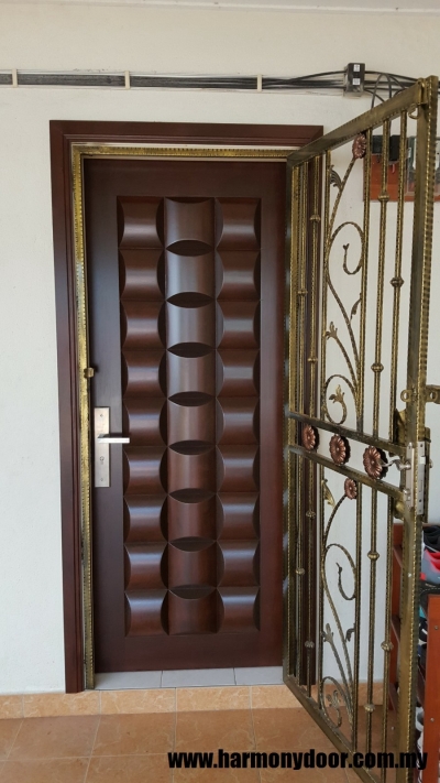 Kuala Lumpur Installation Completed Solid Wood Single Leaf Door Sample