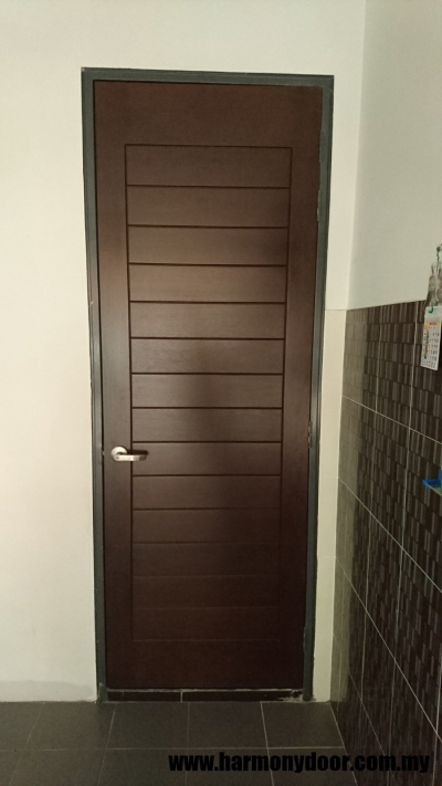 Kuala Lumpur Installation Completed Solid Wood Single Leaf Door Sample