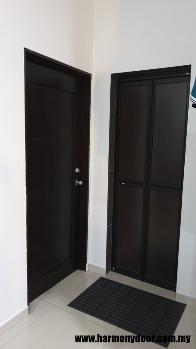 Kuala Lumpur Installation Completed Solid Wood Single Leaf Door Sample