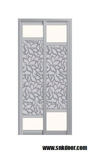 Bathroom Door : SD-8113 Aluminium Bathroom Door Aluminium Door Choose Sample / Pattern Chart