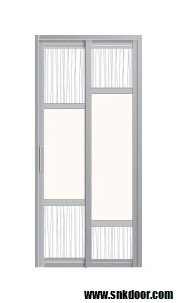 SD-8114 Aluminium Bathroom Door Aluminium Door Choose Sample / Pattern Chart