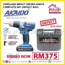 CORDLESS IMPACT DRIVER AK9016 COMPLETE SET (DEFECT BOX)