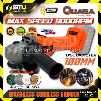 QUASA LCB-CA20A 20V 4" Cordless Brushless Angle Grinder 9000RPM (SOLO - No Battery & Charger)