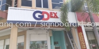 gdex aluminum trism ceiling casing base aluminium box up 3d led frontlit logo lettering signage signboard at klang kuala lumpur shah alam puchong damansara cheras kepong batu caves 3D ALUMINIUM CEILING TRIM CASING BOX UP SIGNBOARD