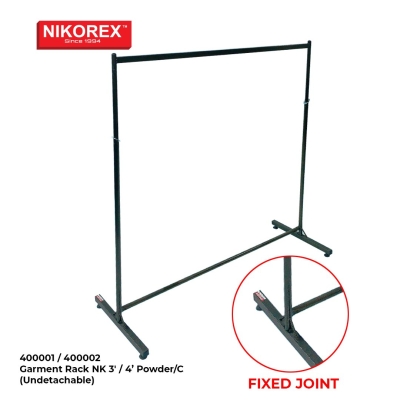 400001 - 400005 - Garment Rack NK 3' / 4' Powder/C 