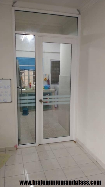 Selangor & Negeri Sembilan Aluminium Frosted Swing Door Sample