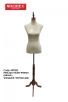 470102 - FEMALE FOAM TORSO (BEIGE ) WOODEN TRIPOD (ZZ) TORSO BODYFOAM MANNEQUIN MANNEQUINS