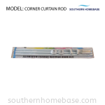 ALUMINIUM CORNER CURTAIN ROD 80 X 80 CM