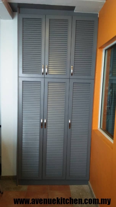 Custom Louver Shoe Cabinet Sample  - DAMANSARA