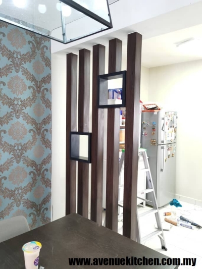 Living Furniture Pillar Partition Design In Selangor