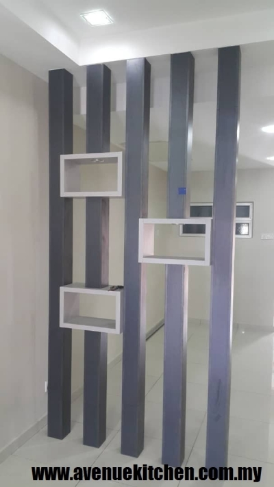 Living Furniture Pillar Partition Design In Selangor