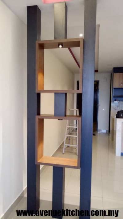 Living Furniture Pillar Partition Design In Selangor