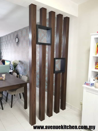 Living Furniture Pillar Partition Design In Selangor