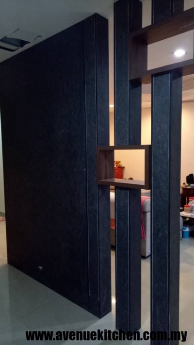 Living Furniture Pillar Partition Design In Selangor