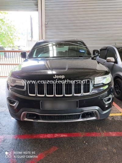 JEEP SEAT REPLACE LEATHER & ALCANTARA WITH CUSTOM LOGO 