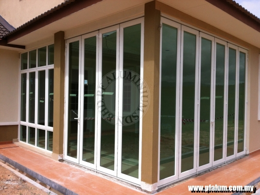 Ready Installed Aluminium Folding Door Sample In Seremban