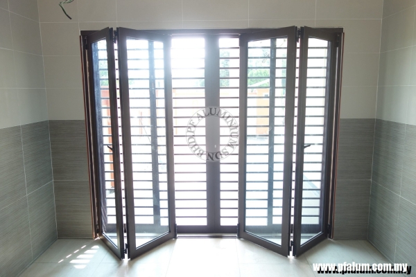 Ready Installed Aluminium Folding Door Sample In Seremban