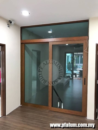 Ready Installed Aluminium Sliding Door Sample In Seremban