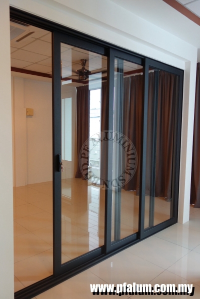 Ready Installed Aluminium Sliding Door Sample In Seremban