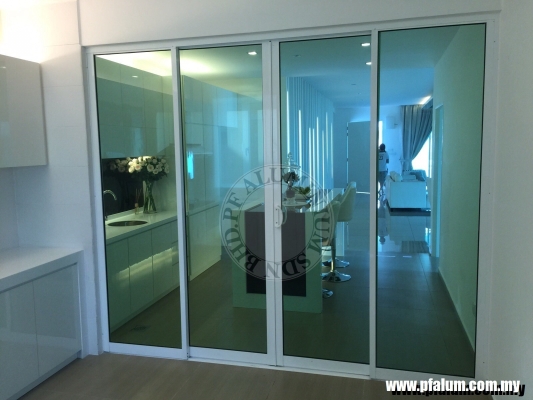 Ready Installed Aluminium Sliding Door Sample In Seremban