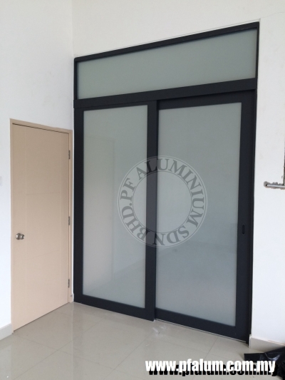 Ready Installed Aluminium Sliding Door Sample In Seremban