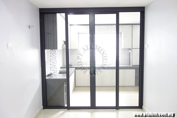 Ready Installed Aluminium Sliding Door Sample In Seremban