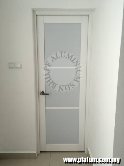 Ready Installed Aluminium Swing Door Sample In Seremban