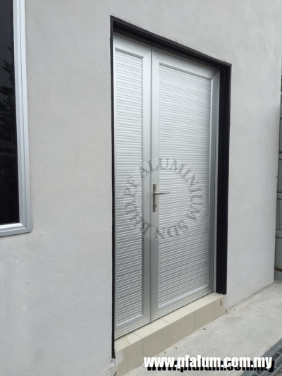 Ready Installed Aluminium Door Grill Sample In Seremban