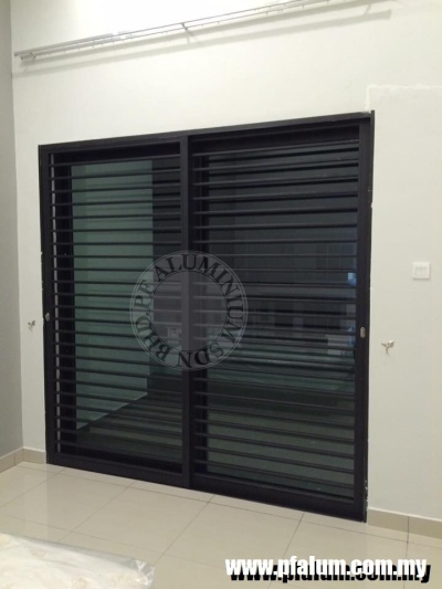 Ready Installed Aluminium Door Grill Sample In Seremban