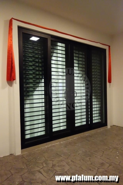 Ready Installed Aluminium Door Grill Sample In Seremban