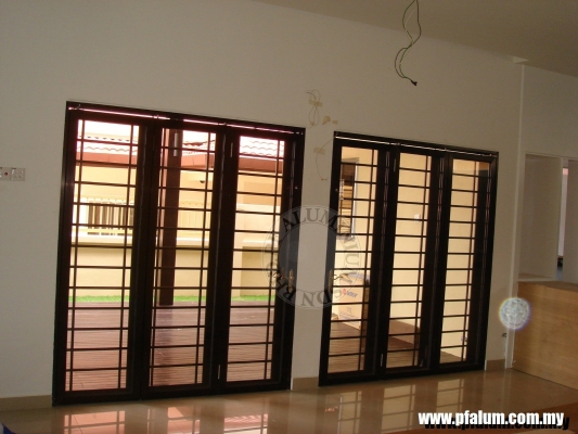 Ready Installed Aluminium Door Grill Sample In Seremban