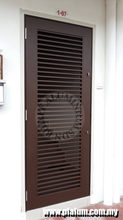 Ready Installed Aluminium Door Grill Sample In Seremban