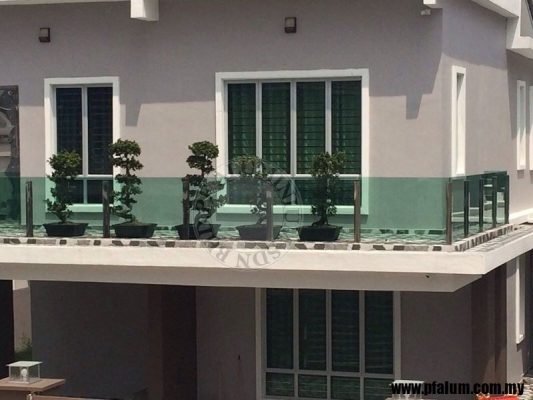 Samples of Tempered Glass Fencing & Balcony Glass Fencing in Negeri Sembilan