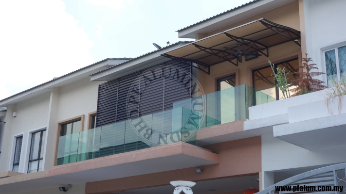 Samples of Tempered Glass Fencing & Balcony Glass Fencing in Negeri Sembilan