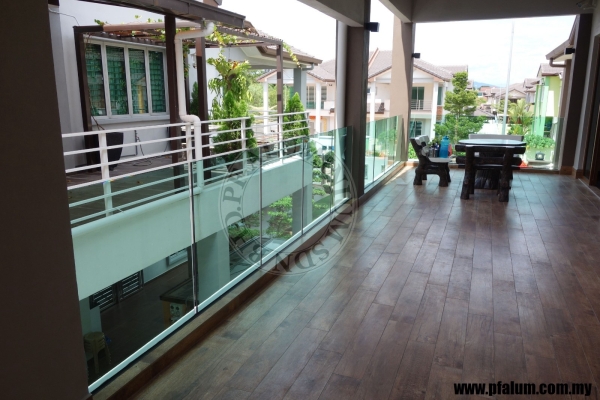 Samples of Tempered Glass Fencing & Balcony Glass Fencing in Negeri Sembilan